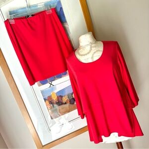 Simply Layered Tunic Skirt Set